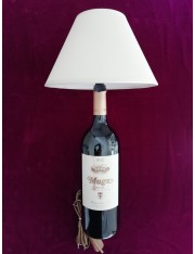 Wine lamp tamanho do frasco magnum lâmpada de vinho de mesa pedestal