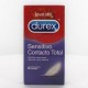Durex preservativos sensível, full contact, bem 6 unidades