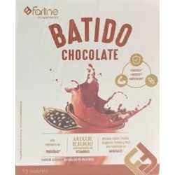 BATIDO CHOCOLATE FARLINE PROTEINAS VITAMINA Y MINERALES 15 SOBRES 450 G