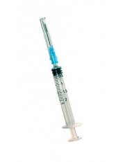 seringa de insulina com uma agulha esterilizada alvita 2,5 ml 21 g 1 1/2" (0,8 x 40 mm)