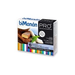 Bimanan metodo pro barra chocolate e coco hiperproteica e hipocalorica 6 barras