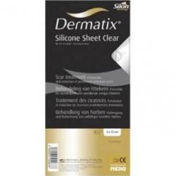 Dermatix folha de silicone clear 4 x 13 cm