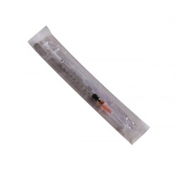 seringa de insulina com uma agulha esterilizada alvita 1 ml 25 g 5/8: 0.5 x 16 mm